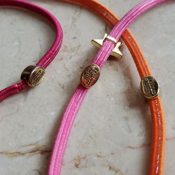 JUICY COUTURE SET OF 3 ELASTIC HEADBANDS - Picture 4 of 4